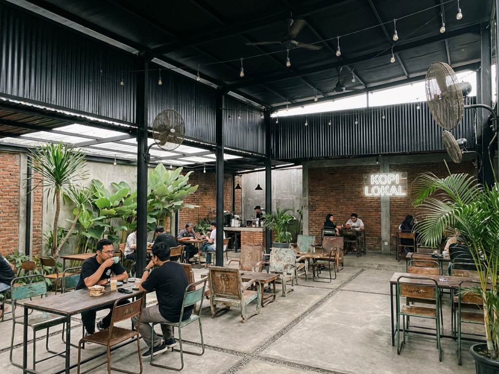 inspirasi atap cafe