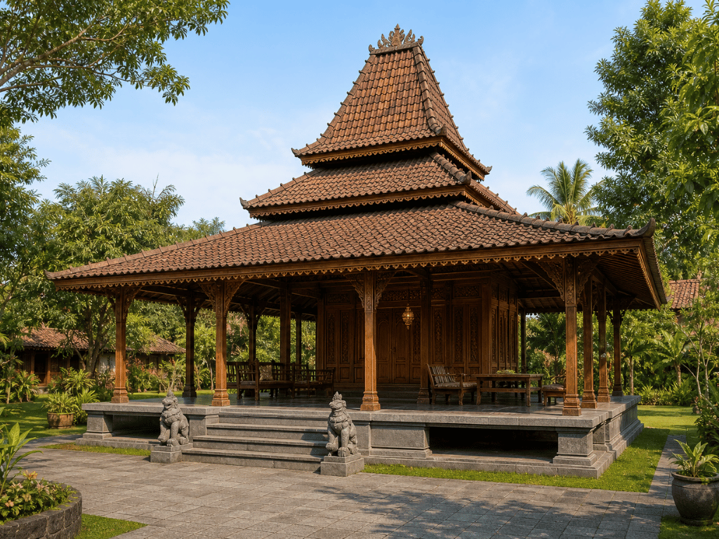 atap rumah joglo