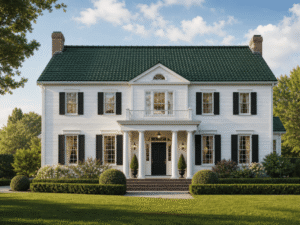 desain rumah amerika kolonial